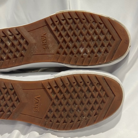 Vans Old Skool Stacked White Leather Platform Sneakers Womens 7.5 - Picture 11 of 12